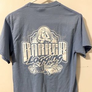 Blue logo shirt